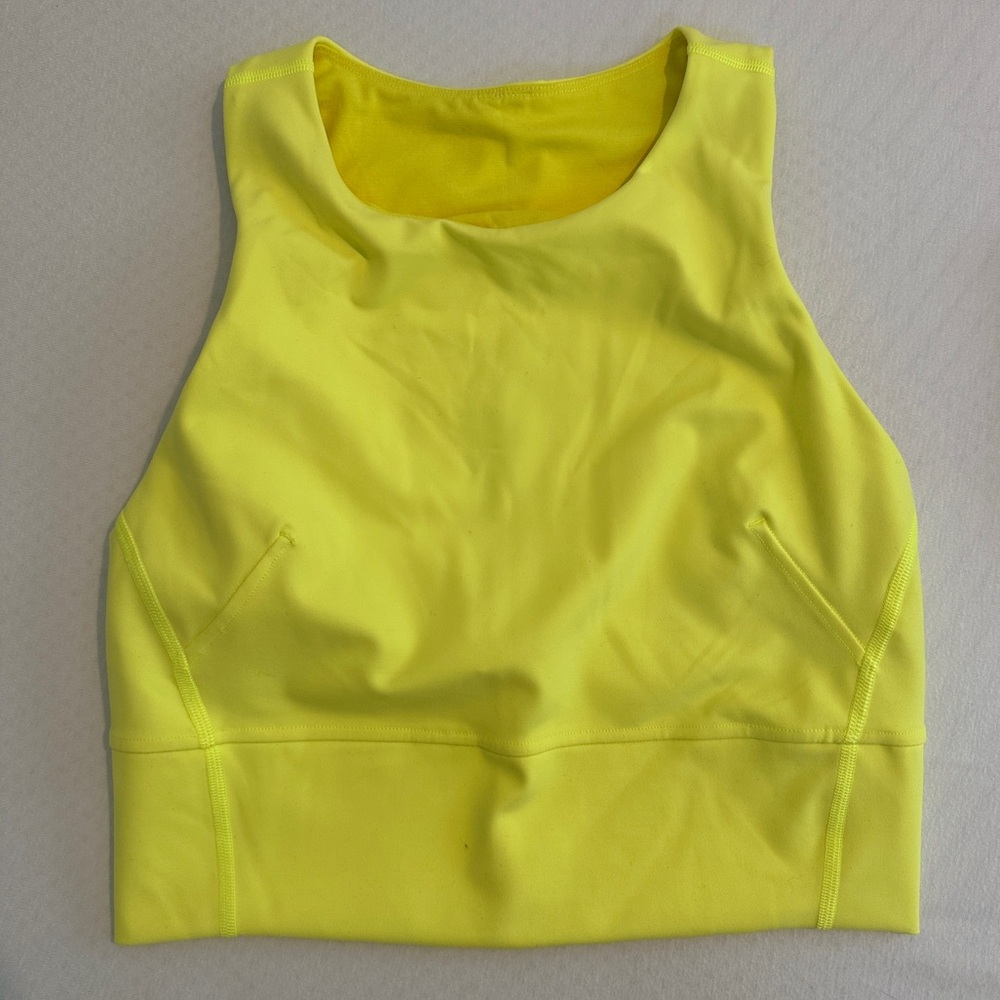 Lululemon Wunder Train Tank Top in Electric Lemon color Size 6